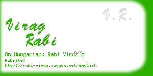 virag rabi business card